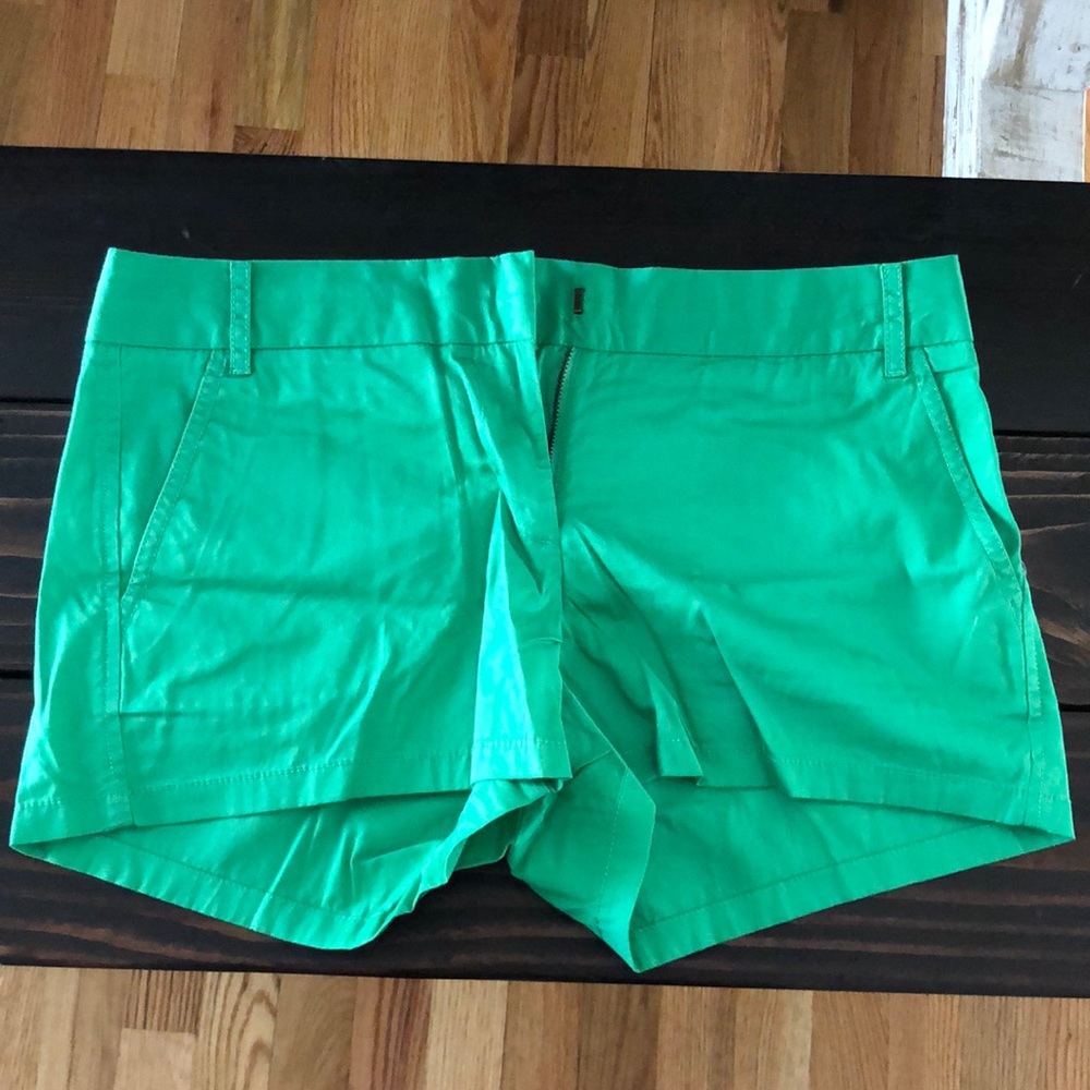 Green J.Crew shorts